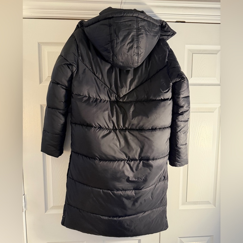 NWT Women's Alo Gold Rush Trench Black Puffer Coat - Picture 9 of 14
